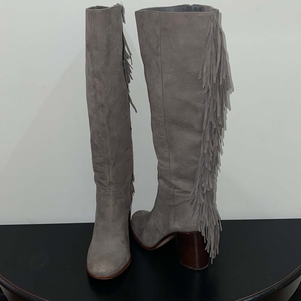 Gianni Bini Back Drop Fringe Boot 7